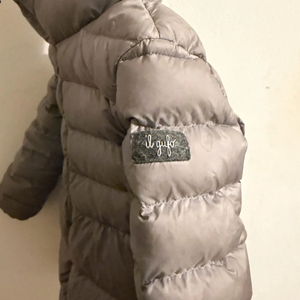 Il Gufo Gray Down Puffer Jacket - Picture 3 of 4